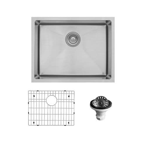 23" Undermount Single Bowl Stainless Steel Kitchen Sink Kit