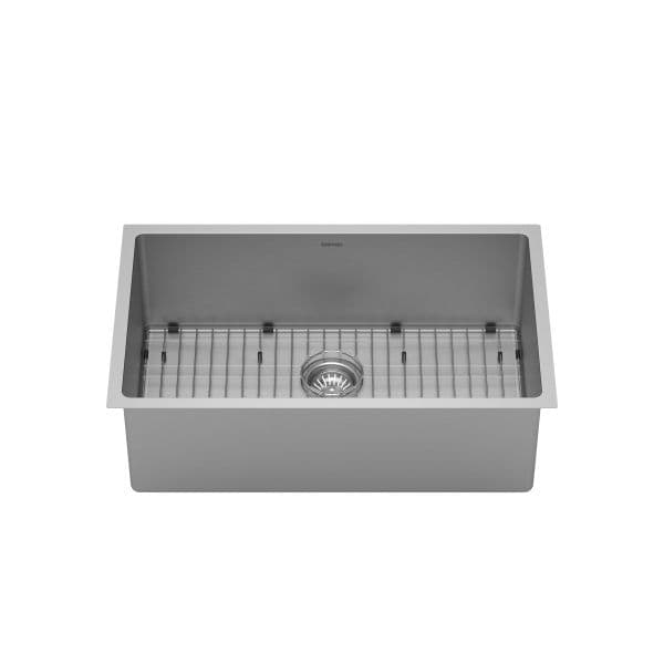 30" Undermount Large Single Bowl Stainless Steel Kitchen Sink Kit