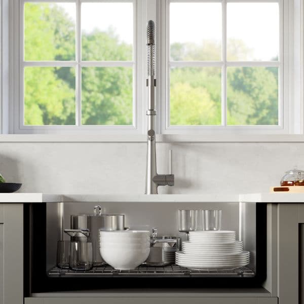 30" Undermount Large Single Bowl Stainless Steel Kitchen Sink Kit