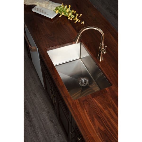 30" Undermount Large Single Bowl Stainless Steel Kitchen Sink Kit